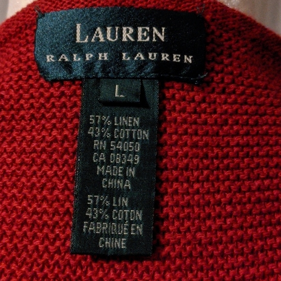 ๐จ๐ฆSz L Late 90s Ralph Lauren Sleeveless Pullover - Picture 6 of 6